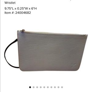 Authentic LV Epi wristlet